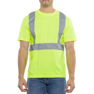 NWT Arctic Quest day glow yellow high visibility t shirt M